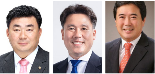 서귀포시 송산동.효돈동.영천동- 강충룡(왼쪽부터), 김주용, 허진영 .(순서는 이름 가나다순)