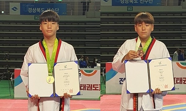 왼쪽부터 오승철·김지성 선수 
