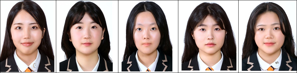 왼쪽부터 문규린, 김서록, 정선민, 강다영, 고경서 