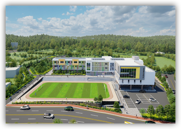 (가칭)오등봉초등학교 조감도.