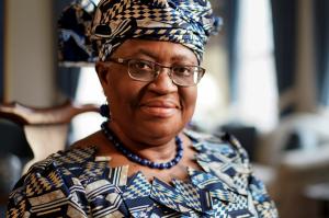 WTO 새 사무총장에 선출된 나이지리아 출신의 응고지 오콘조이웨알라.[연합]