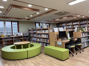당오름작은도서관 내부 모습.