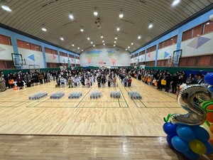 월광초등학교는 4일 체육관에서 신입생 입학식을 가졌다.